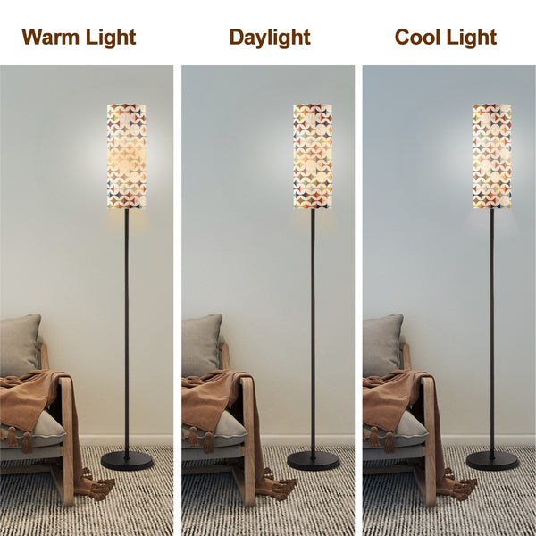 Modern Scandinavian Mid Century Modern Slim Floor Lamp With Remote