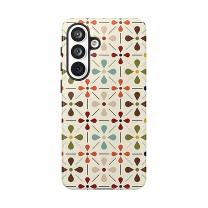 Scandinavian Flower, Mid Modern Danish Design Tough Phone Case