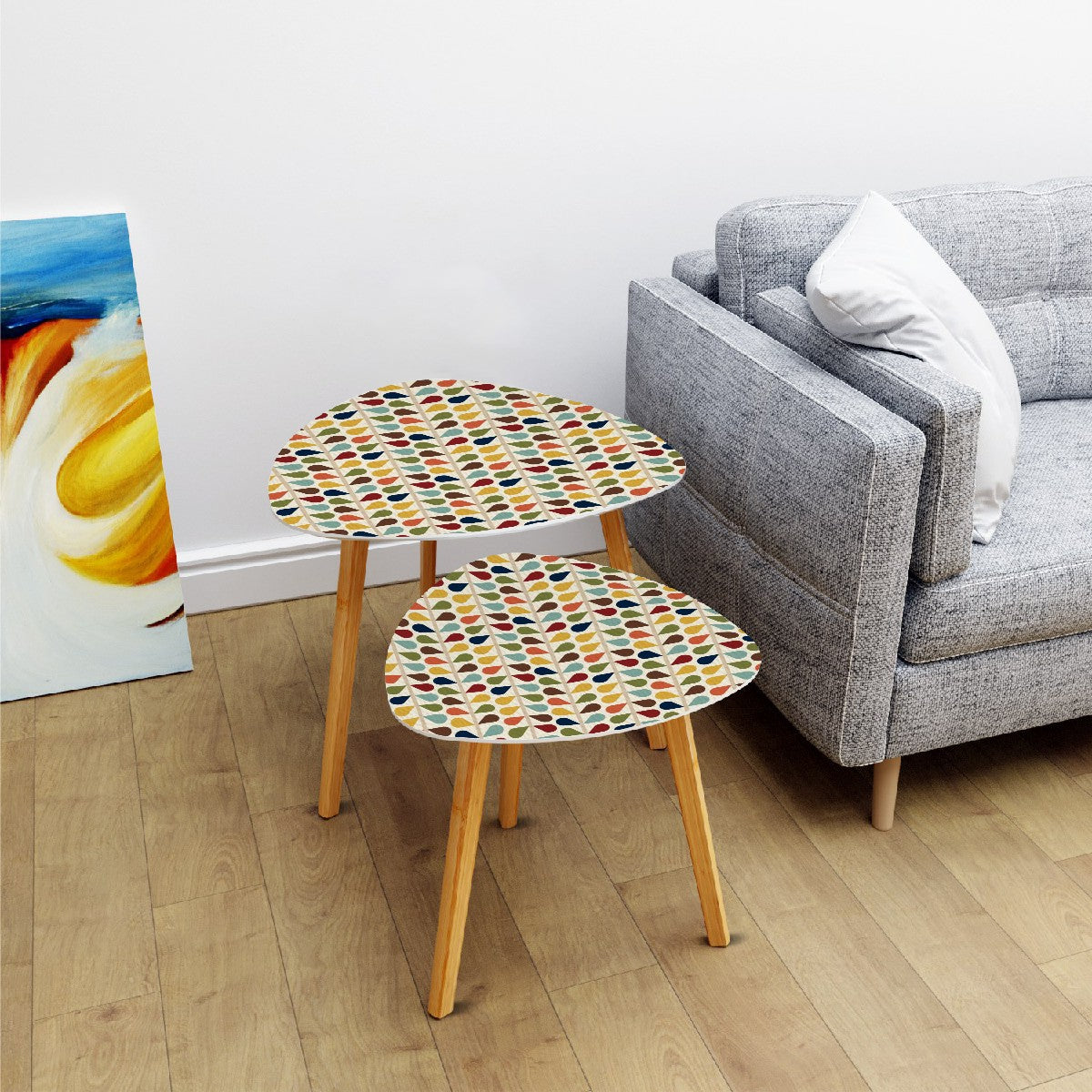 Scandinavian Modern Danish Mid Century Modern Nesting Tables - Mid Century Modern Gal