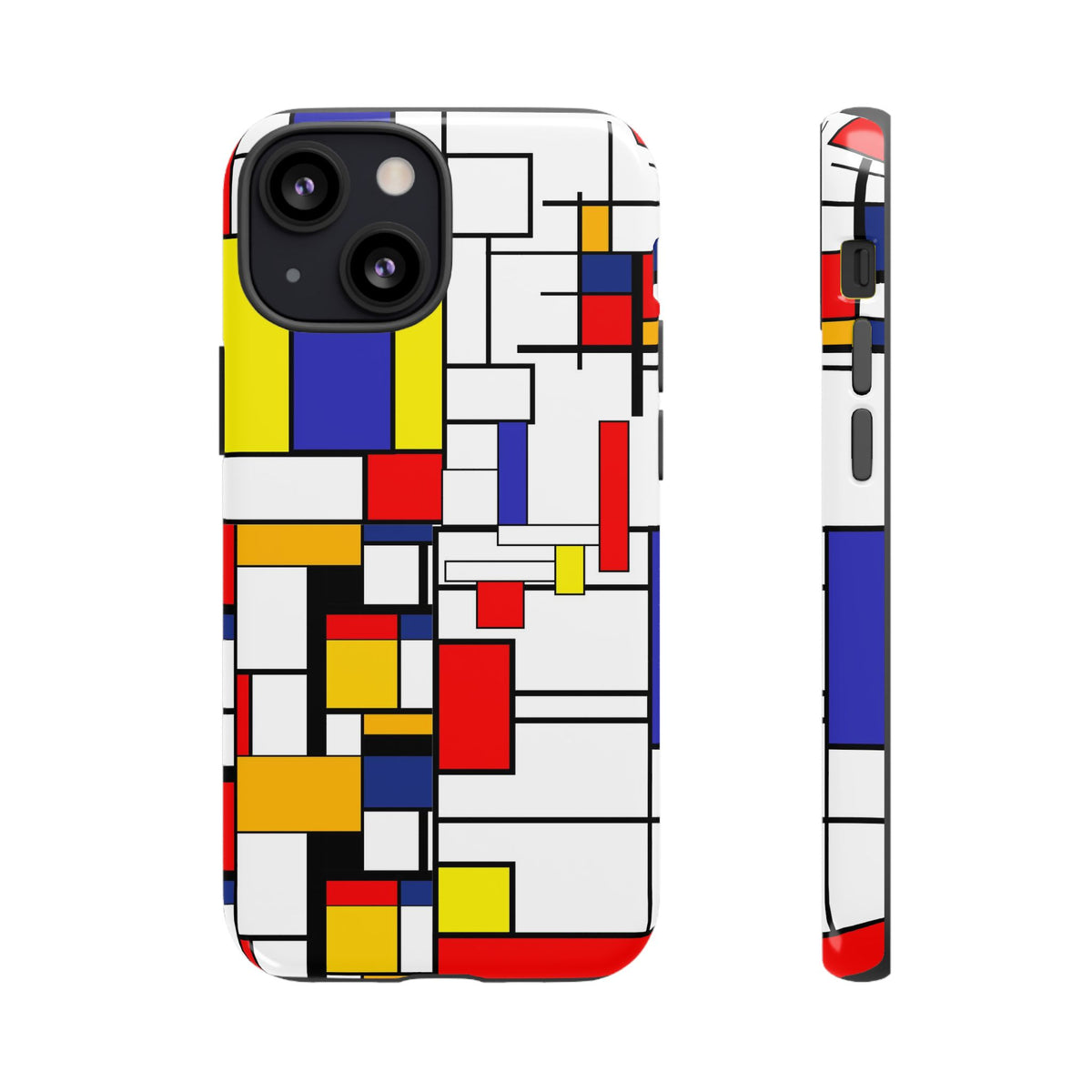 Retro Mod Mondrian, Mid Century Modern Style Tough Phone Case - Mid Century Modern Gal