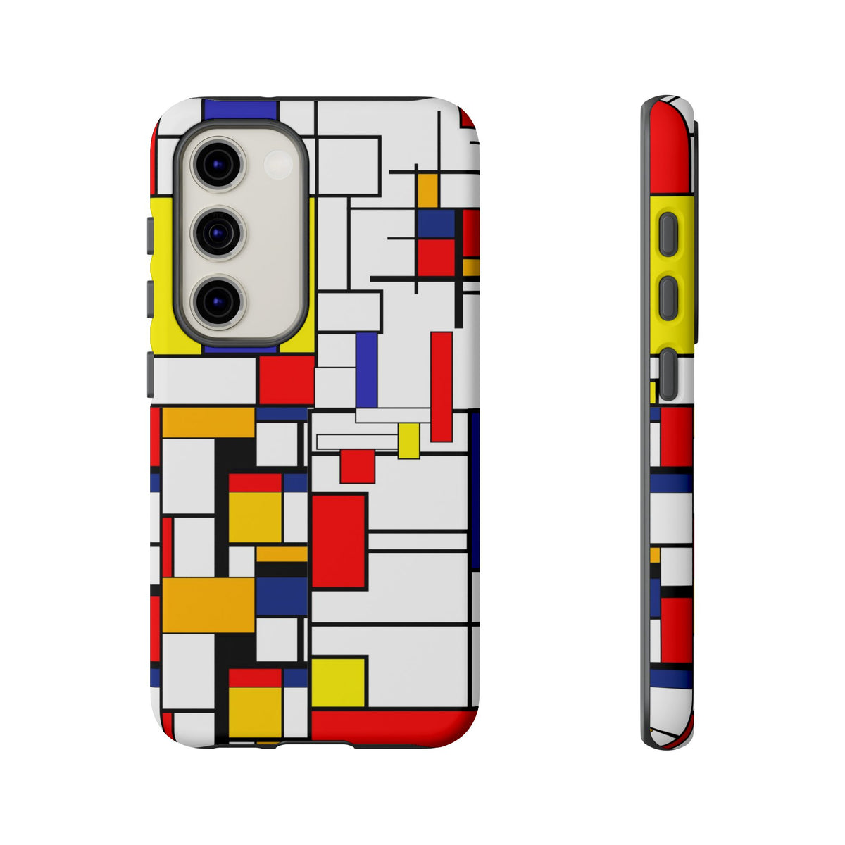 Retro Mod Mondrian, Mid Century Modern Style Tough Phone Case - Mid Century Modern Gal