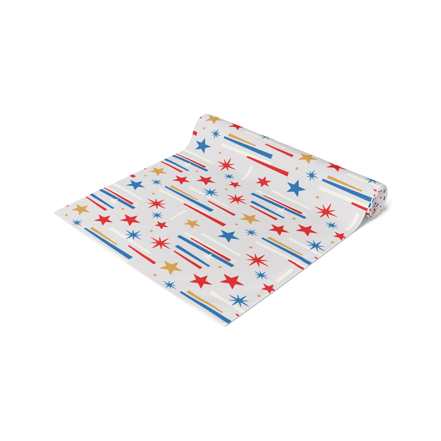 Mid Century Modern 4th of July Stars Holiday Table Runner - Mid Century Modern Gal