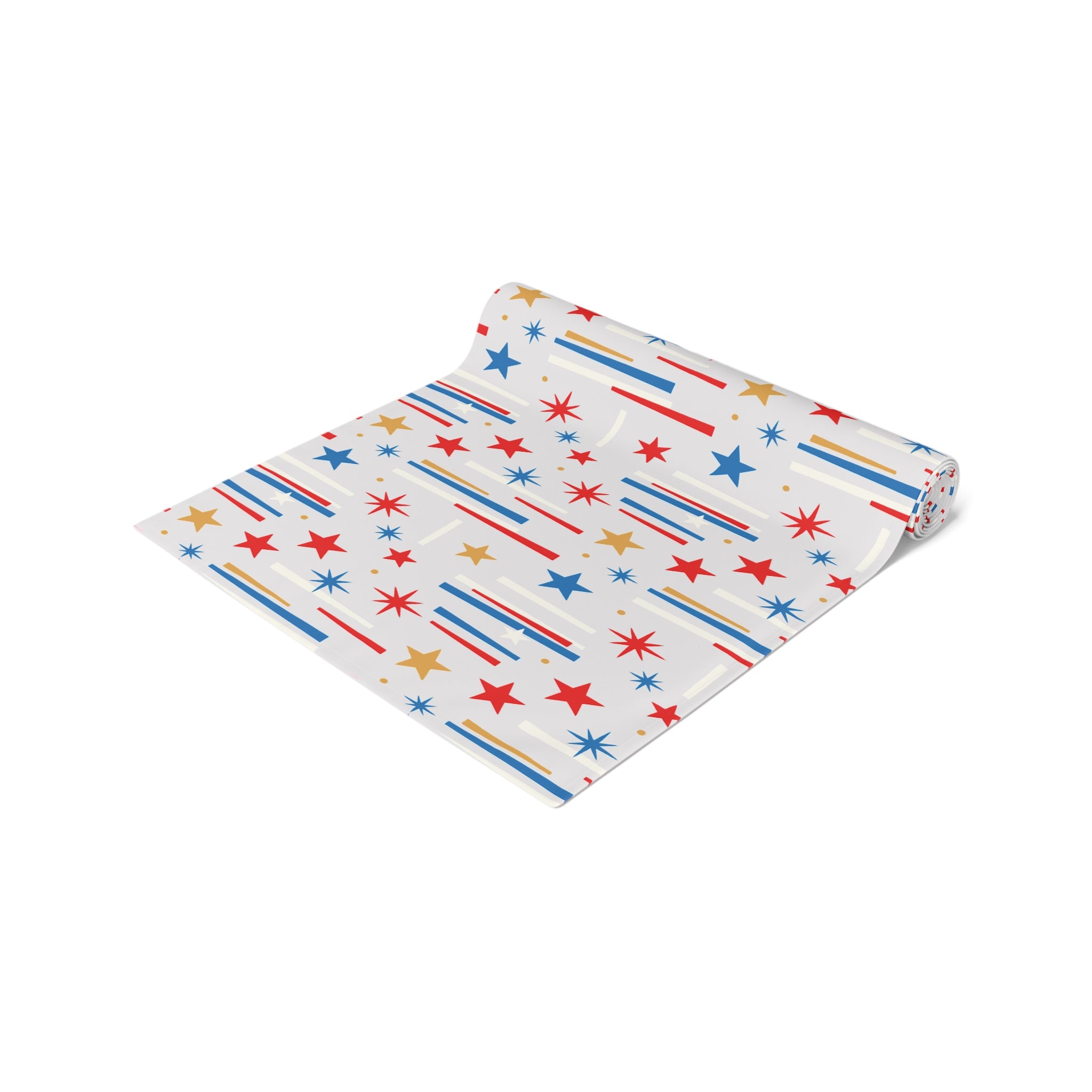 Mid Century Modern 4th of July Stars Holiday Table Runner - Mid Century Modern Gal