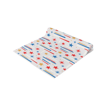 Mid Century Modern 4th of July Stars Holiday Table Runner - Mid Century Modern Gal