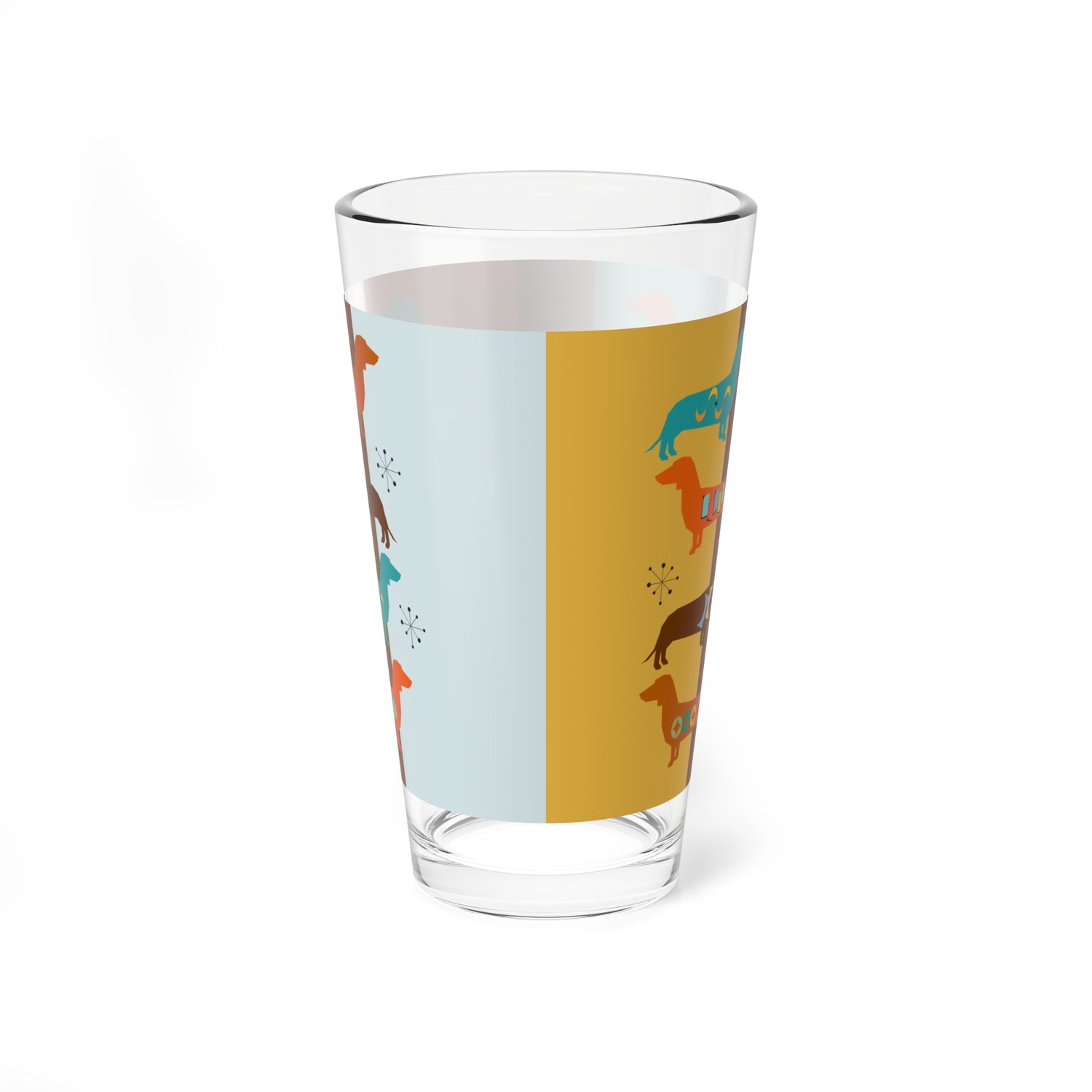 Mid Century Modern Retro Dachshund Festive Fun Mod Retro Drinkware - Mid Century Modern Gal