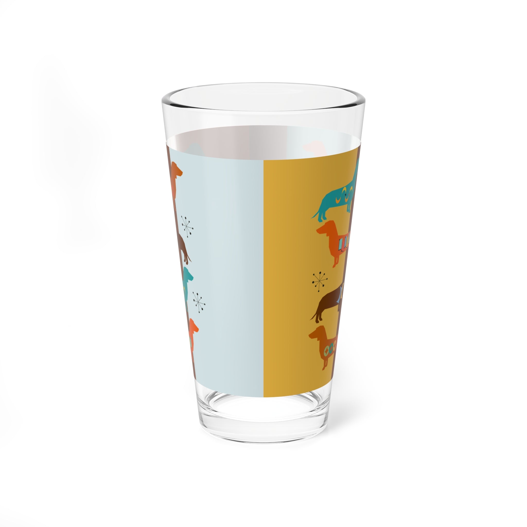 Mid Century Modern Retro Dachshund Festive Fun Mod Retro Drinkware - Mid Century Modern Gal