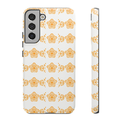 Pyrex Golden Butterfly Floral Phone Case, Tough Cases for Stylish Protection, Gift for Her, Durable, Trendy Floral Design, Cell Phone Cover