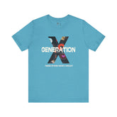 Generation X Retro Tee, Raised On Hose Water And Neglect Unisex Jersey Short Sleeve Tee - Mid Century Modern Gal