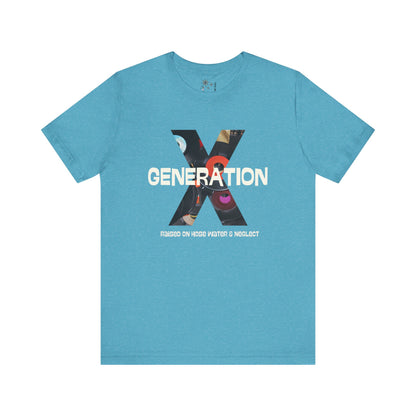 Generation X Retro Tee, Raised On Hose Water And Neglect Unisex Jersey Short Sleeve Tee