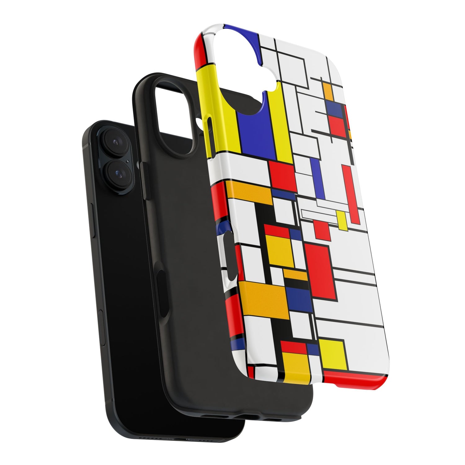 Retro Mod Mondrian, Mid Century Modern Style Tough Phone Case