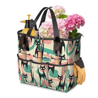 Atomic Cat Mid Century Modern Starburst Retro Kitsch Garden Tool Bag - Mid Century Modern Gal