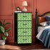 Mid Century Modern Stylish Art Deco Green and White MCM 4-Drawer Dresser - Mid Century Modern Gal