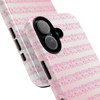 Pink Pyrex Gooseberry Striped Phone Case, Stylish Phone Cover, Tough Protective Case, Cute Cell Phone Case, Trending Gift for Her