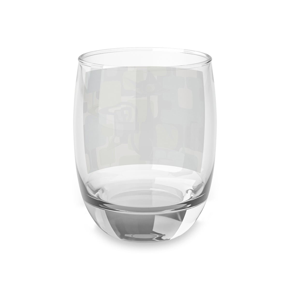Atomic Cat Bar Glass, Mid Century Modern Barware With Geometric Designed 6 oz. Whiskey Glass - Mid Century Modern Gal