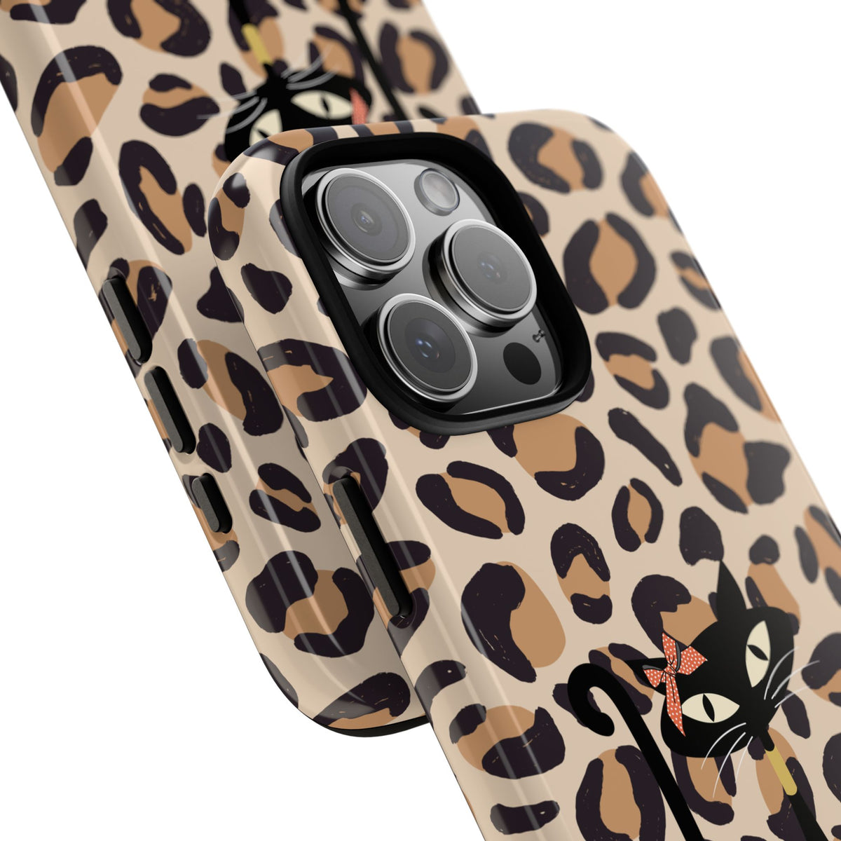 Mid Century Modern 50s Leopard Print, Atomic Cat, Mid Mod Tough Cases
