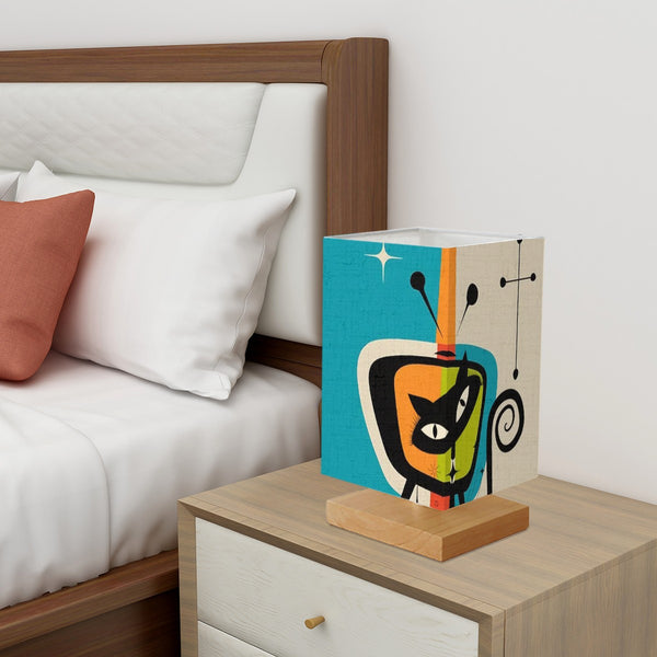 Atomic Cat Quirky Mid Mod Square Table Lamp