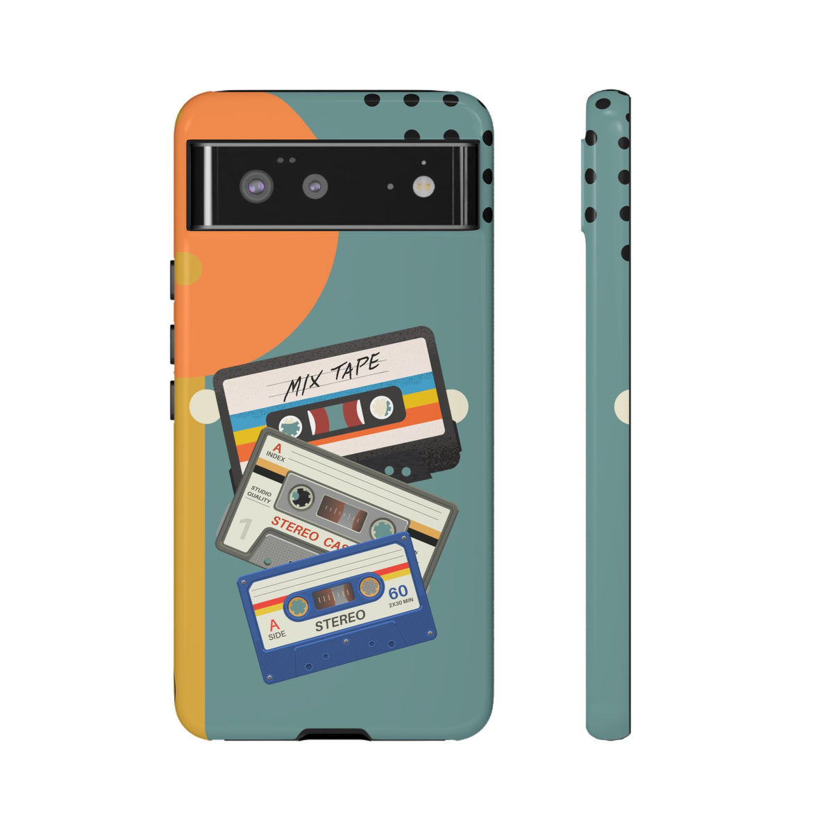 Gen X, Retro Cassettes Mid Mod Smart Phone Tough Cases - Mid Century Modern Gal