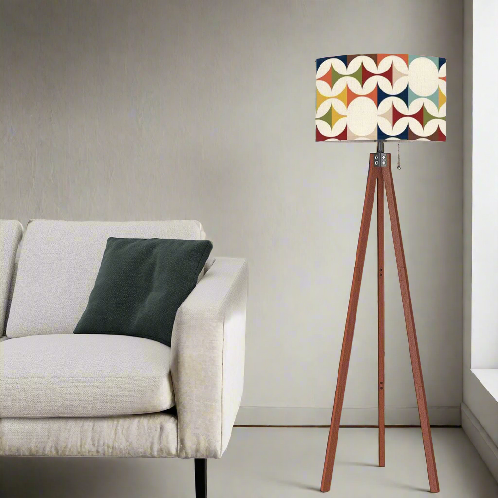 Modern Danish Scandinavian Designed Mid Century Modern Tripod Floor Lamp - Mid Century Modern Gal