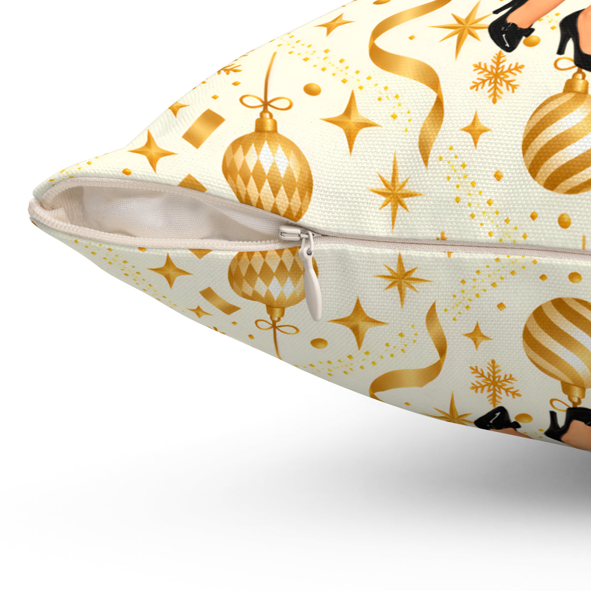 Mid Century Modern Christmas Martini Gal Pillow Insert and Cover