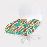Mid Century Modern Tiki Designed Orthopedic Memory Foam Seat Cushion - Mid Century Modern Gal
