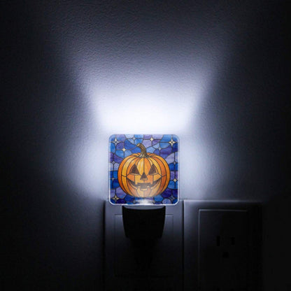 Halloween Stained Glass Style Jack-o&
