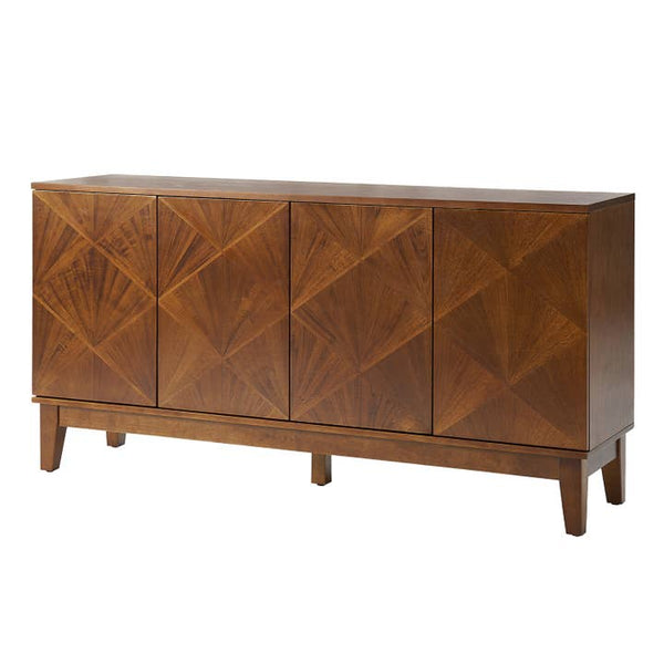 Abraham Sideboard - Walnut -  60 x 15.8 x 30 in
