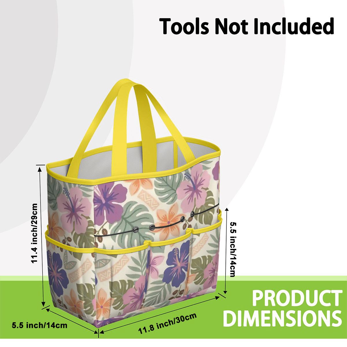 Retro Tropical Tiki Summer, Hawaiian Hibiscus Purple Garden Tool Bag