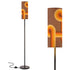 Retro Groovy Brown Orange, Mid Mod Floor Lamp Modern Standing Lamp - Mid Century Modern Gal