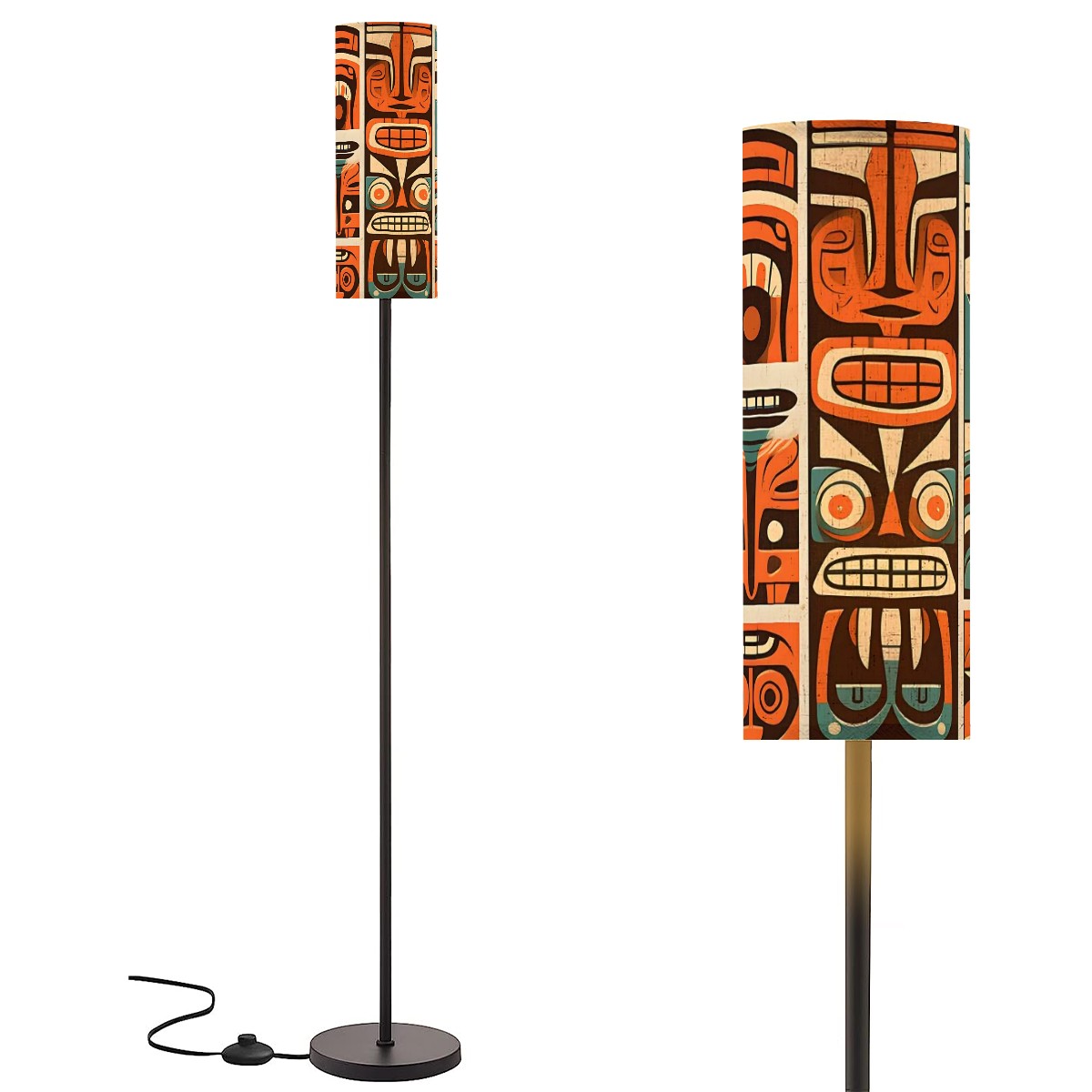 Tiki Designed Mid Century Modern Floor Lamp