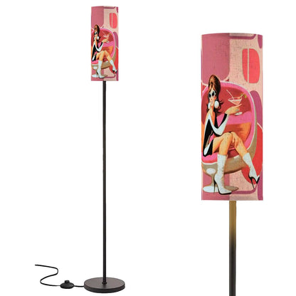 Mid Century Modern 60s Mod Gal, Martini Cocktail Retro Pink, Groovy Mod Slim - Mid Century Modern Gal