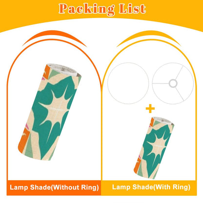 Atomic 50s Starburst Diamond Kitschy Orange, Teal, Green Mid Century Modern Lamp SHADE ONLY - For Arc Floor Lamps Only - Mid Century Modern Gal