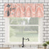 Atomic Kitschy Cat Coral Mid Mod Kitchen Window Valance - Mid Century Modern Gal