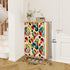Retro Groovy Orb Abstract Designed Mid Century Modern Shoe Cabinet - Mid Century Modern Gal