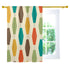 Mid Century Modern Groovy Lantern Lights, Retro Curtain, Single Panel - Mid Century Modern Gal