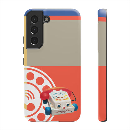 The First Original Phone, Eye Phone, Retro Kitschy Cute Rotary Phone, Tough Phone Cases - Mid Century Modern Gal