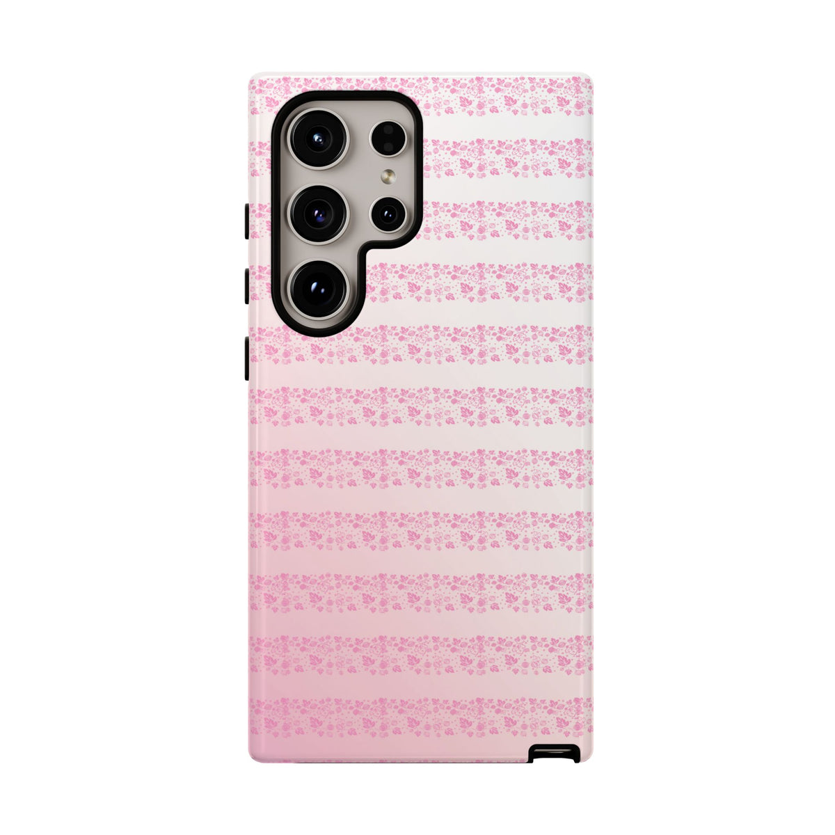 Pink Pyrex Gooseberry Striped Phone Case, Stylish Phone Cover, Tough Protective Case, Cute Cell Phone Case, Trending Gift for Her - Mid Century Modern Gal