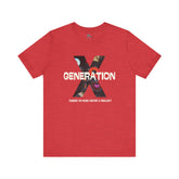 Generation X Retro Tee, Raised On Hose Water And Neglect Unisex Jersey Short Sleeve Tee - Mid Century Modern Gal
