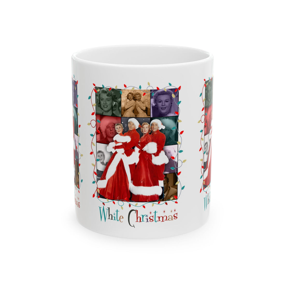 Wallace And Davis Movie Festive White Christmas Mug - Holiday Cheer Gift - Mid Century Modern Gal