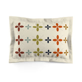 Modern Scandinavian Flower, Simple Minimalist MCM Microfiber Pillow Sham - Mid Century Modern Gal