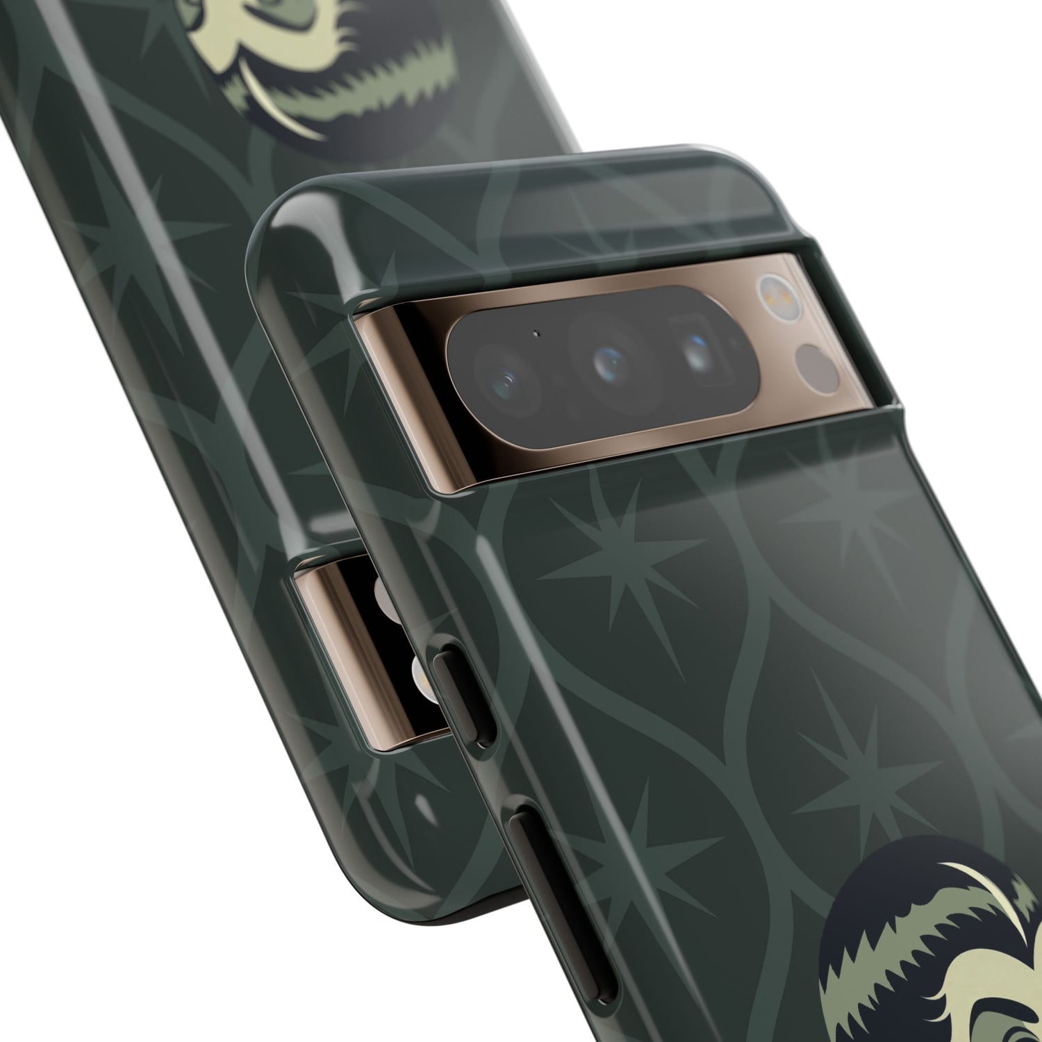 Vampire Dracula Girl Halloween Goth Horror Buff MCM Green Tough Phone Case