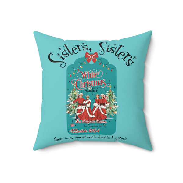 Vintage Christmas Sisters Sisters Wallace And Davis Decorative Pillow
