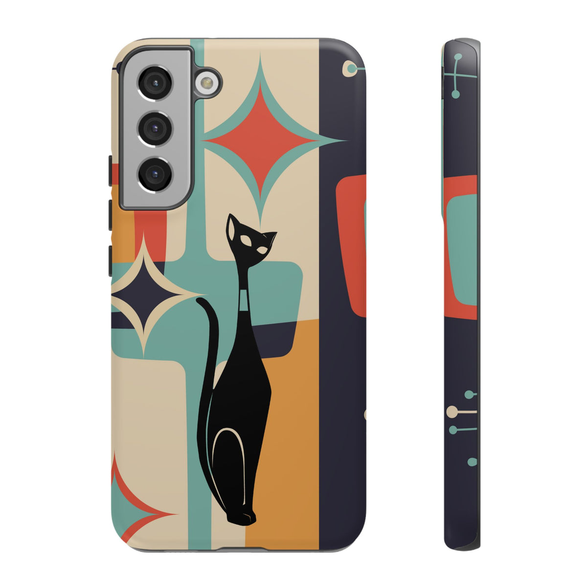 Atomic Cat, Sexton Cat, Mid Mod, Retro Geometric, Starburst Tough Phone Cases