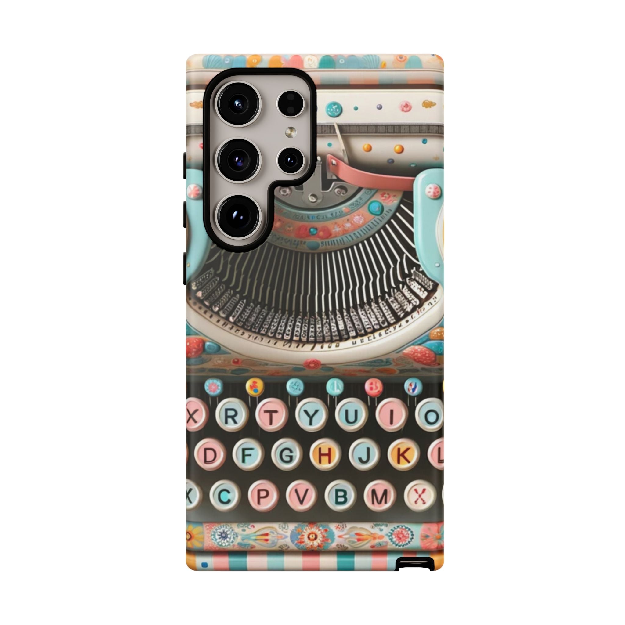 Retro Typewriter Mid Mod Kitschy  Quirky Fun Smart Phone, Tough Cases