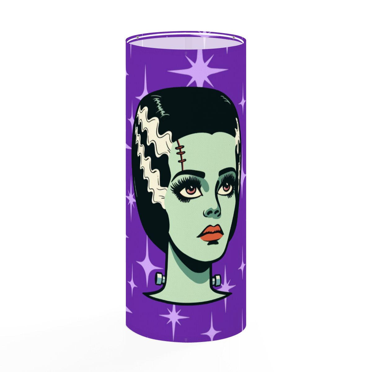 Bride of Frankenstein Retro Mid Mod Horror Buff Purple Halloween Slim Floor Lamp SHADE ONLY - For Slim Floor Lamps Only