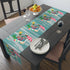 Hotel California, Kitschy Mod Flamingo Atomic Cat, Mid Mod Party Tropical Paradise Table Runner - Mid Century Modern Gal