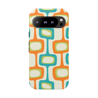 Mid Century Modern Groovy Googie Design, Colorful Smart Phone Tough Cases