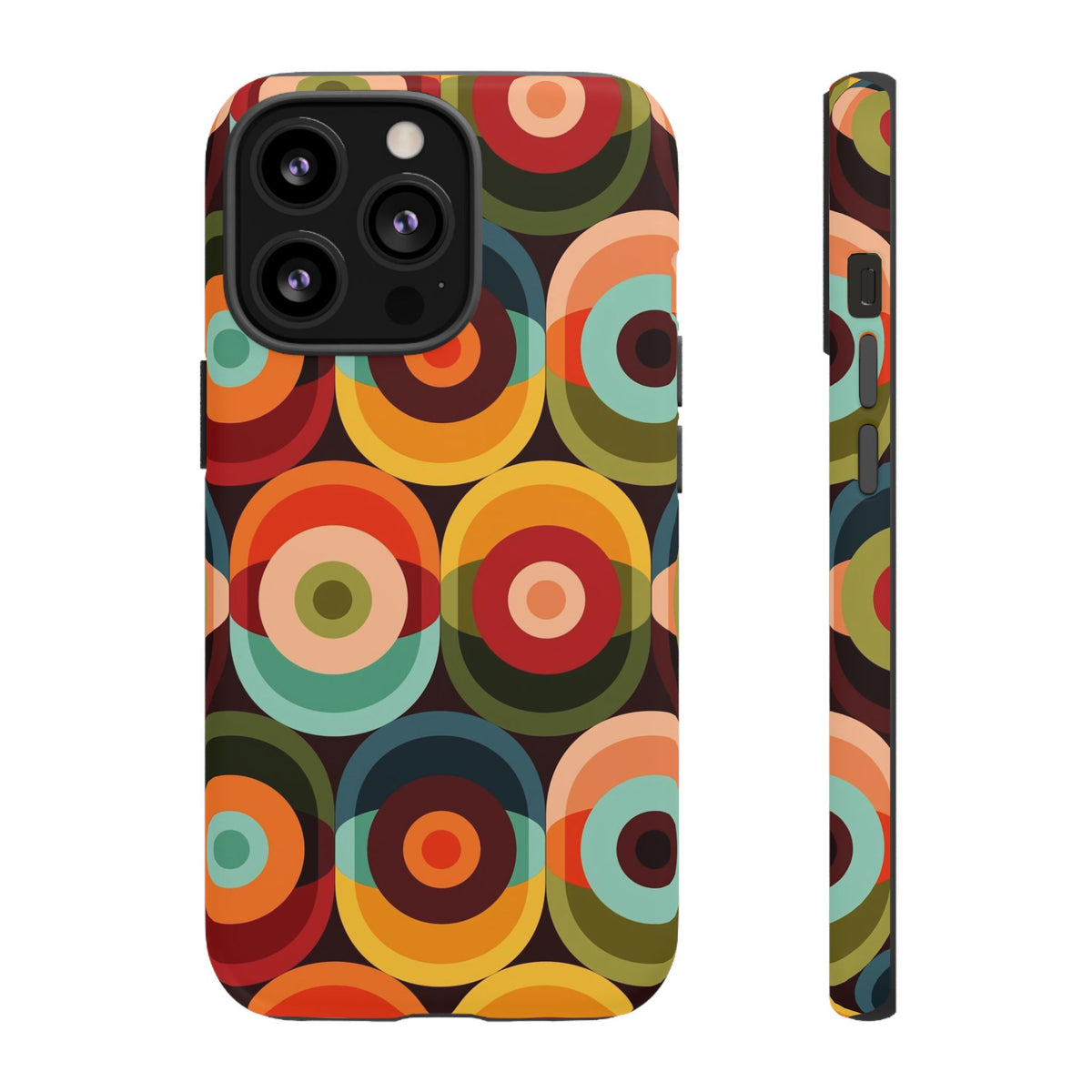 Retro Groovy Space Orb, Funky Fun Tough Phone Case