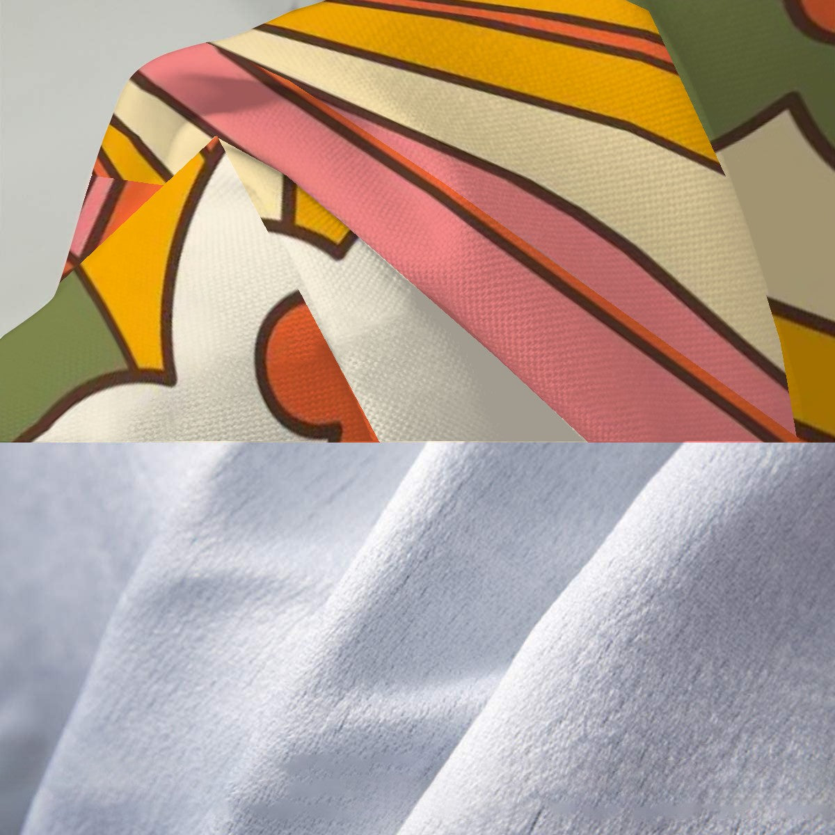 Retro Style Couch Cover, Groovy 70s Starburst, Mid Mod Couch Blanket Cover - Mid Century Modern Gal