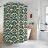 Art Deco Peacock Inspired Shower Curtain - Mid Century Modern Gal
