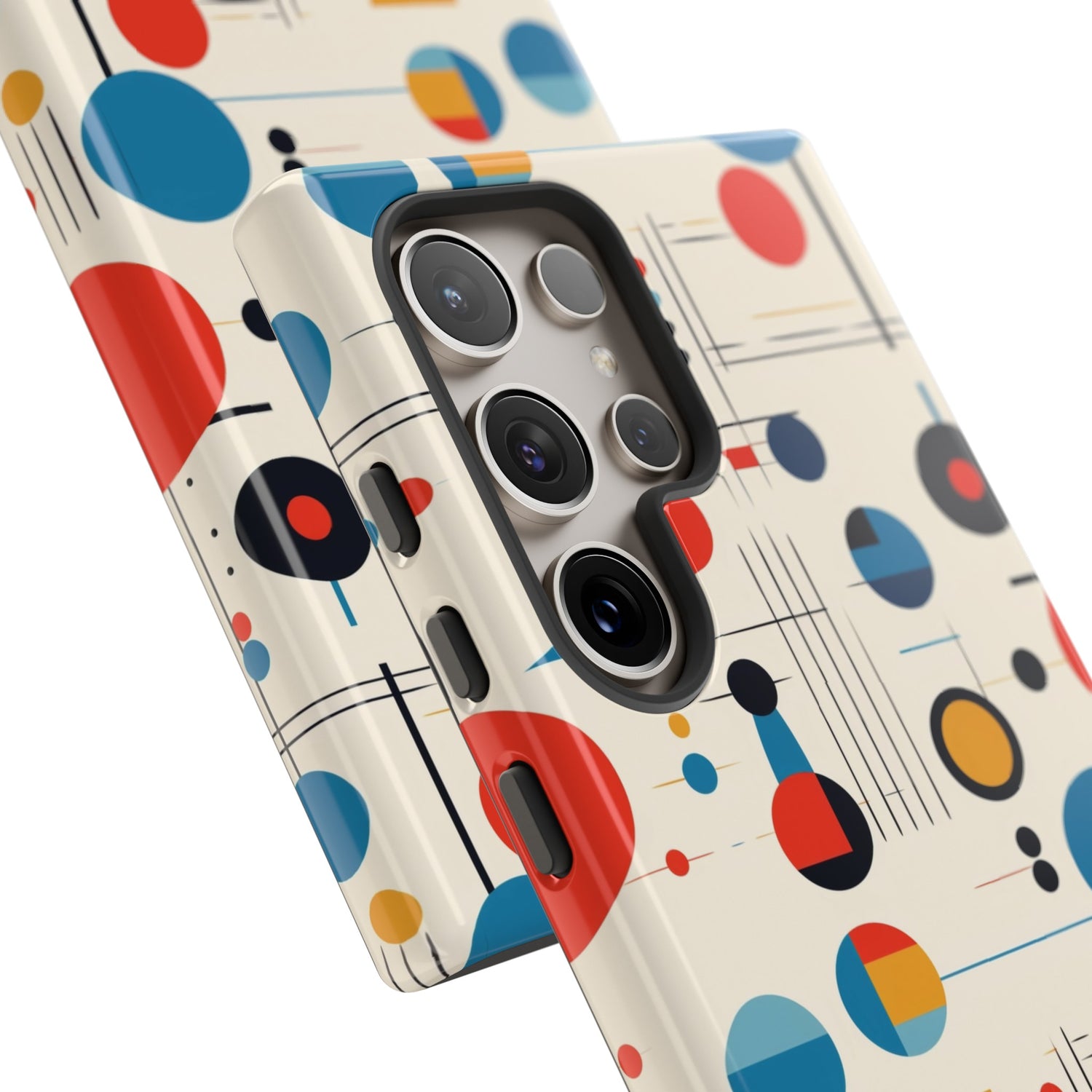 Mid Mod Bauhaus Designed iPhone, Samsung, Retro Phone Tough Cases